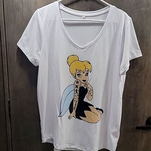 Punk Tattooed Tinkerbell T-Shirt XL